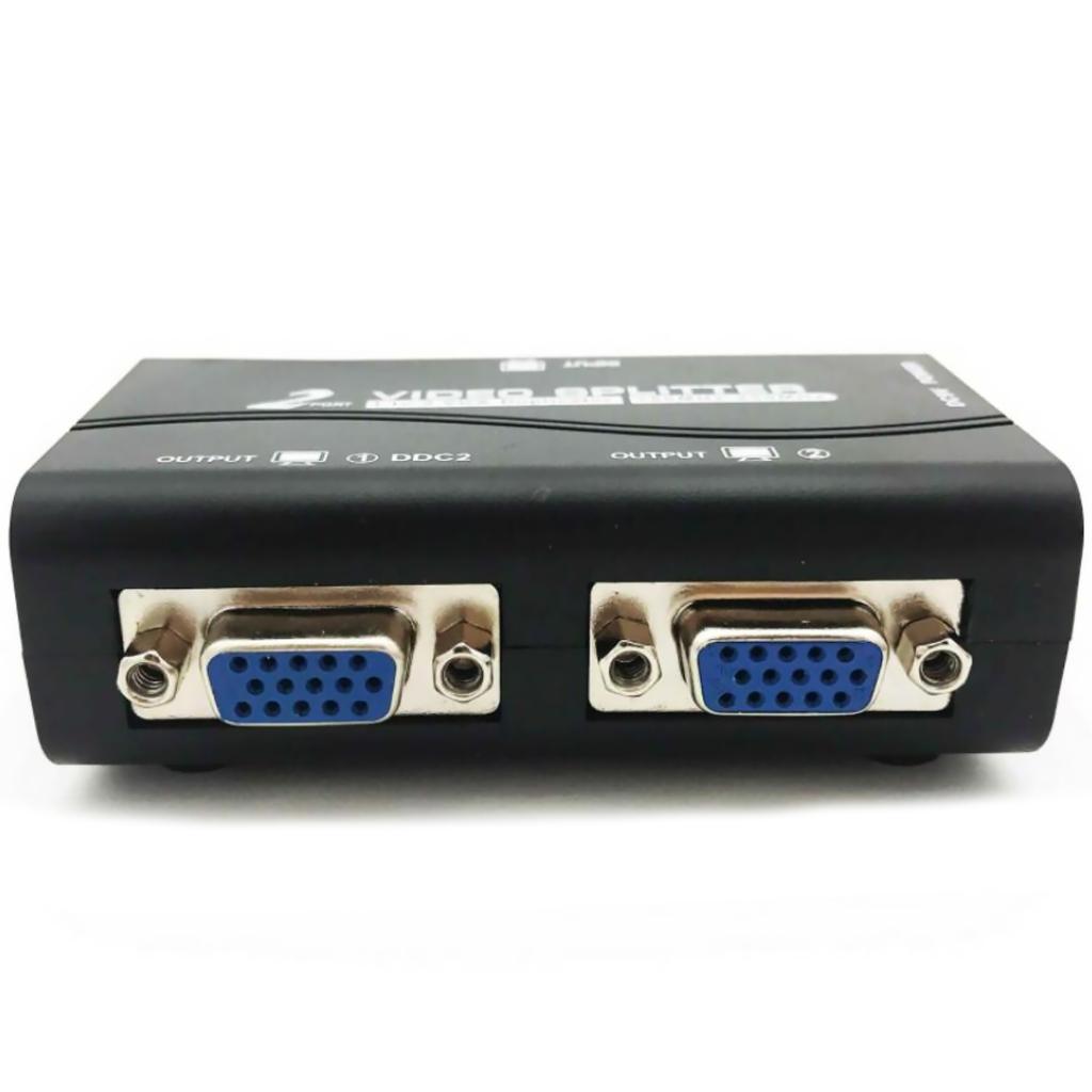 2 Ports VGA Switcher Splitter 2 Ways VGA Video Switch Adapter Converter Box for PC Monitor Accessories