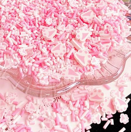 DIY Craft Slime Sprinkles Long Candy Sugar Stick Star Rhinestone Mix Polymer Clay Sprinkles Slices 1000g/bag