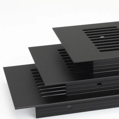 Rejilla de Ventilación de 50 mm para Armario, Cubierta de Ventilación para Armarios Zapateros, Aluminio, Rectangular, Ventilación de Enfriamiento, Malla