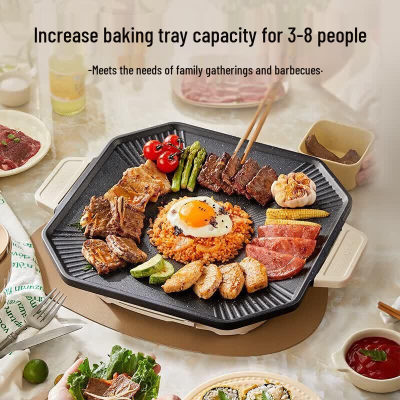 Bear Multifunctional Electric BBQ Grill Pan CN plug (adapter included)