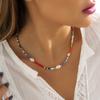 Neue Koreanische Mode Bunte Niedliche Samenperlen Kette Choker Halskette Für Frauen Barock Imitierte Perlen Perlenhalsband Boho Schmuck