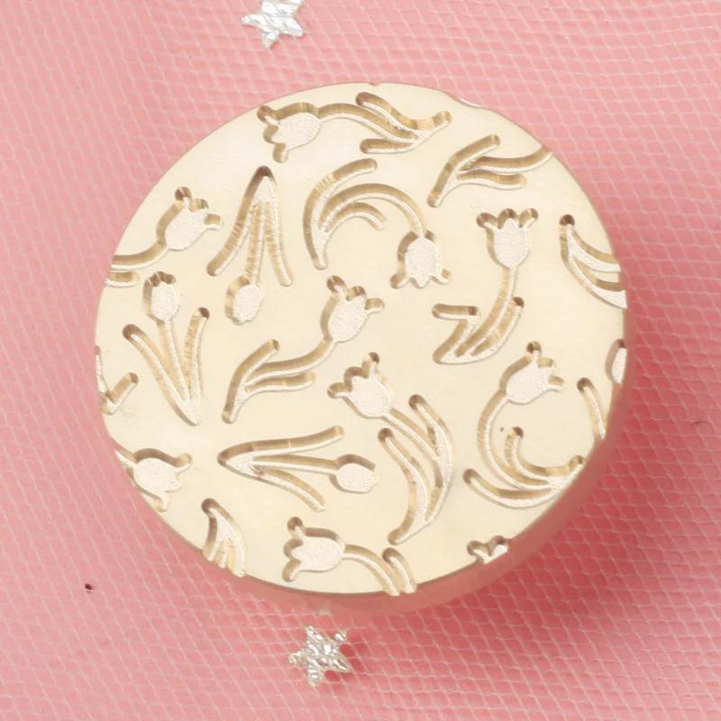 Creative Plant Flower Love Theme Fire Lacquer Seal DIY Handmade Stamp Head for Hand Account Envelope Craft Decoration