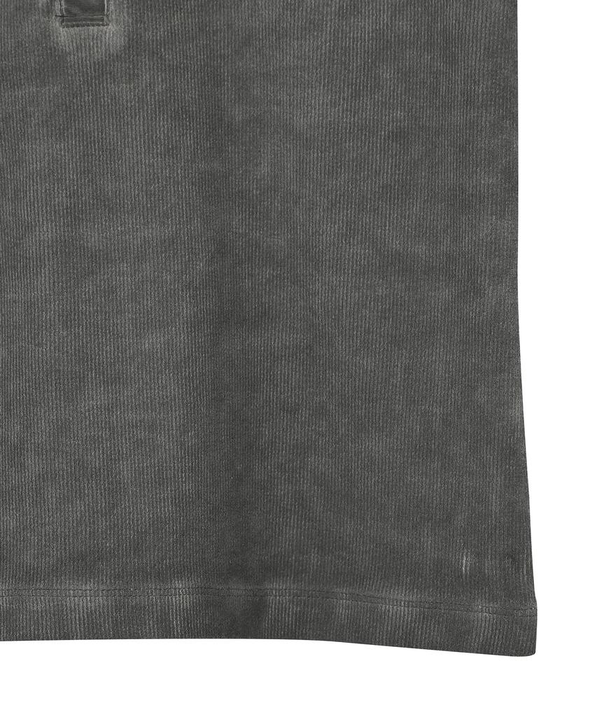 Syupeodeulai Women'S V-Neck Henley Long Sleeve Charcoal Sdfilcq46Chl