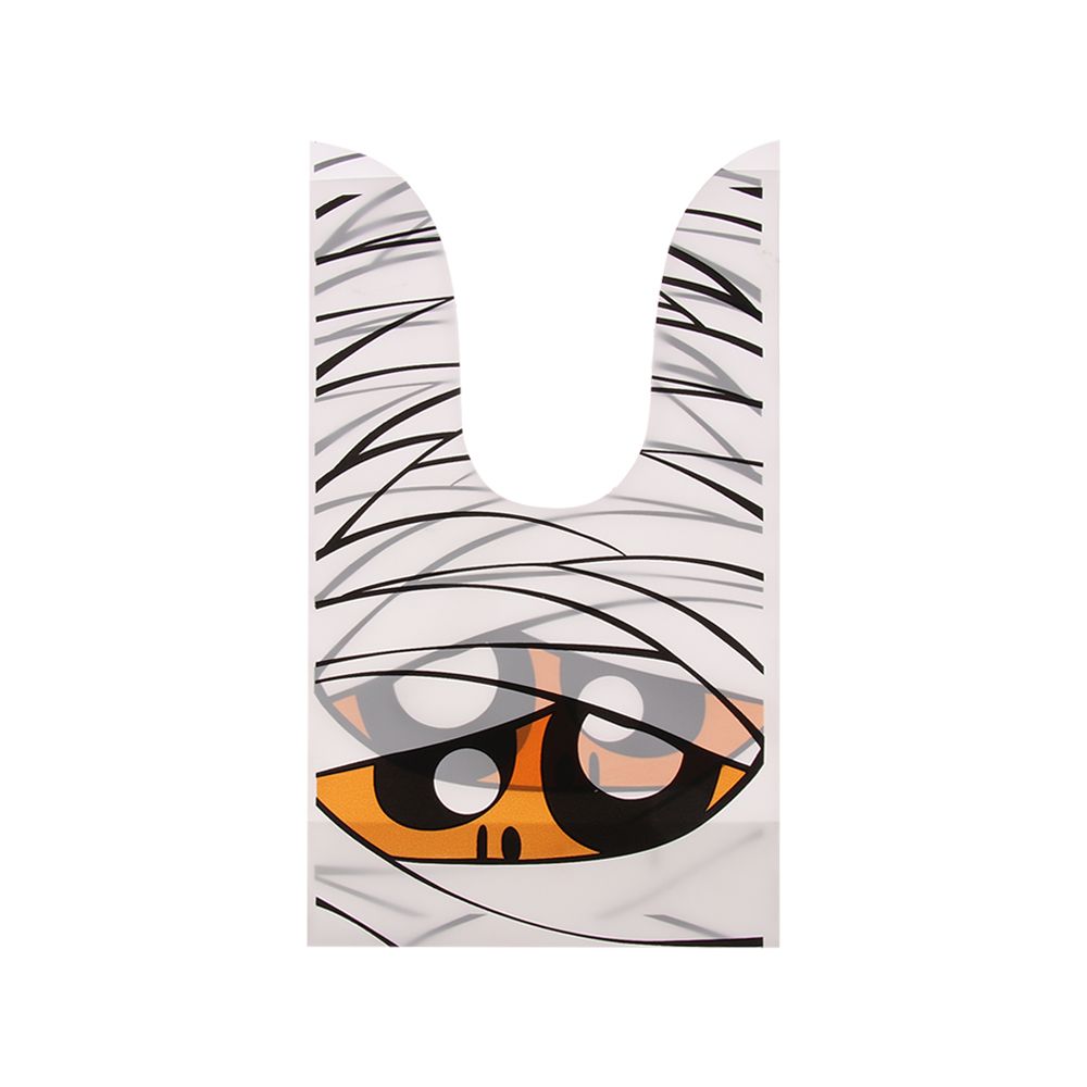 50Pcs Bat Pumpkin Rabbit Ear Halloween Decoration Cookie Bag Baking Packaging Halloween Candy Bags