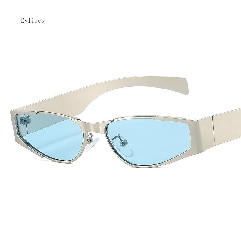 Small Narrow Frame Sunglasses Women Y2k Cat Eye Sun Glasses Female Fashion Brand Vintage Sports Punk Hip-Hop Style Eyewear