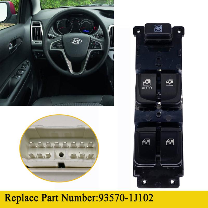 Electric Window Switch Lifter Button Parts for Hyundai I20 2008-2015 Car Accessories 93570-1J102