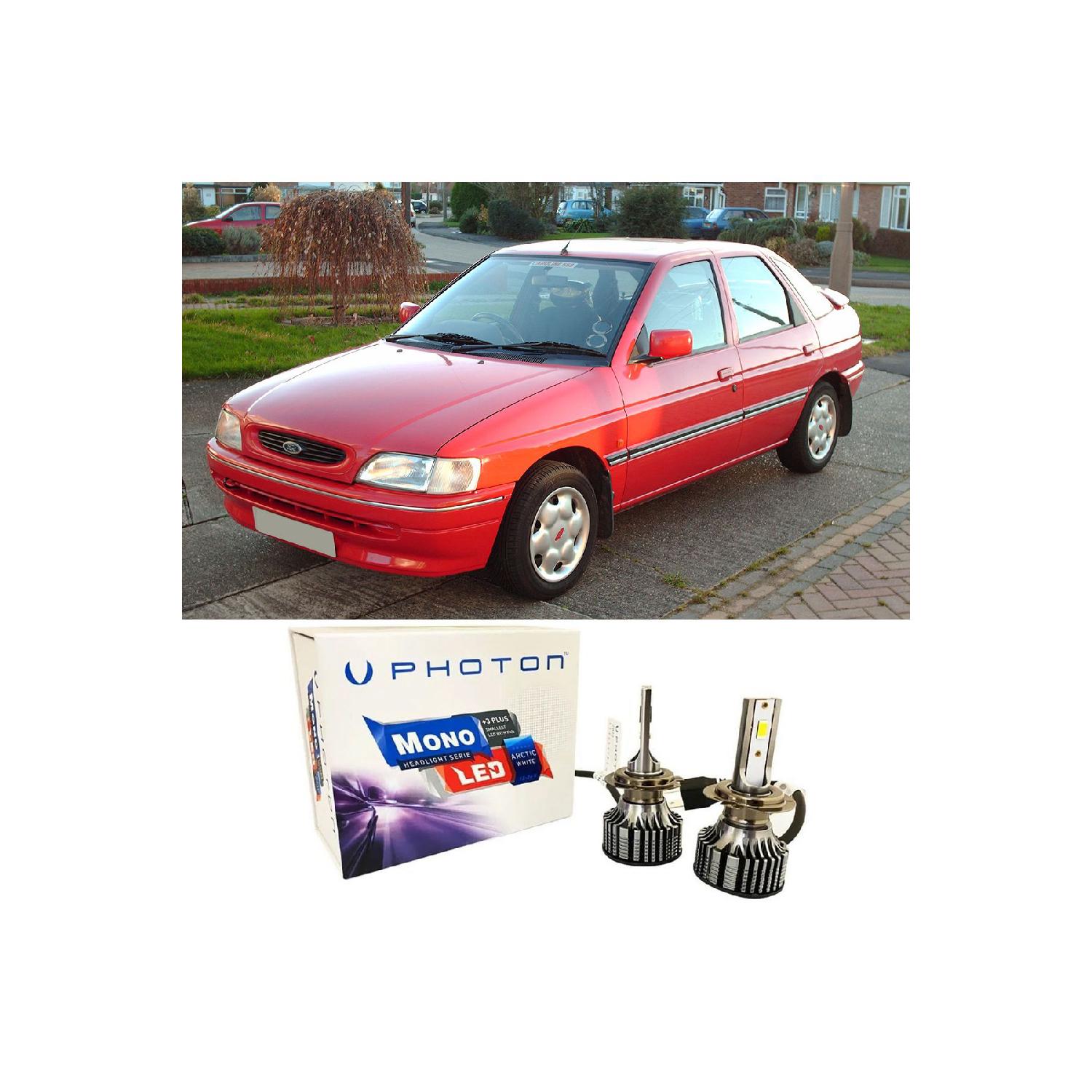 

Ford Escort Led Ксеноновые лампы дальнего и ближнего света H4 Mono New Series Белый 1990-2000 гг.