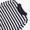 Spring 2025 Women's Striped Color Block Knit Pullover with Round Neck & Long Sleeves