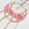 Elegant Natural Crystal Stone Sun Catcher Wind Chimes Bohemian Handmade Bedroom Hanging Ornaments Wall Decor Home Accessories