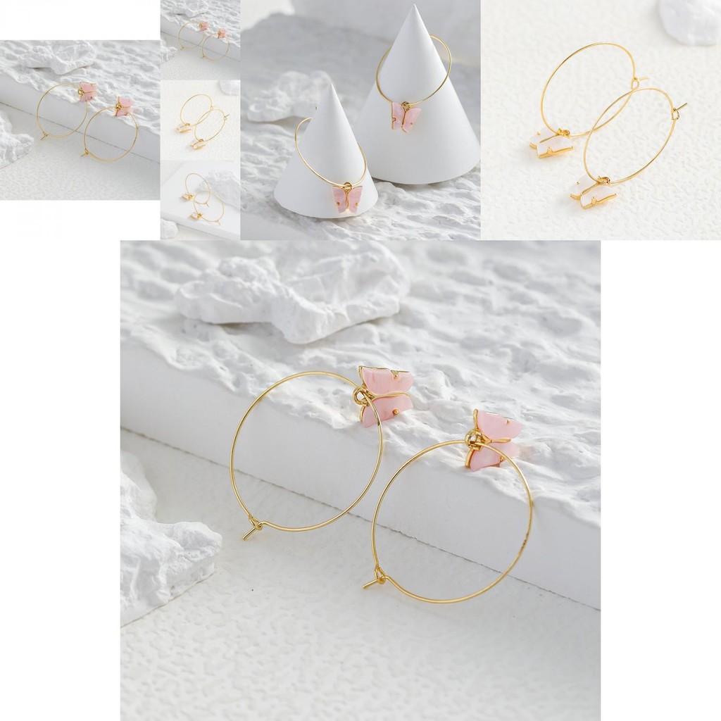 Creative And Chic Butterfly Earrings Alloy Geometric Style For Women