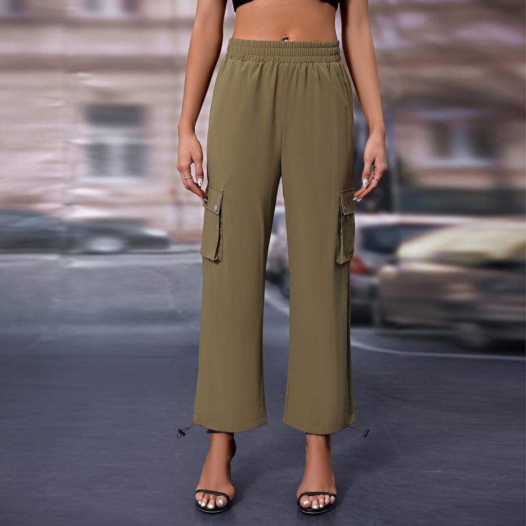 Casual Loose Pocket Jeans Casual Pants Women