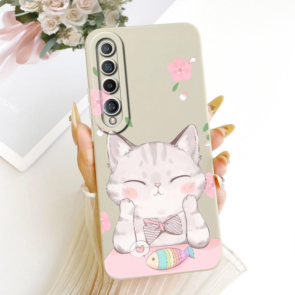 For Xiaomi Mi 10 Case Fashion Cartoon Cute Funny Painted Silicone Phone Casing M2001J2G M2001J2I