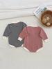 New Boys Baby 100% Cotton Striped Bear Bodysuit for Spring/Autumn