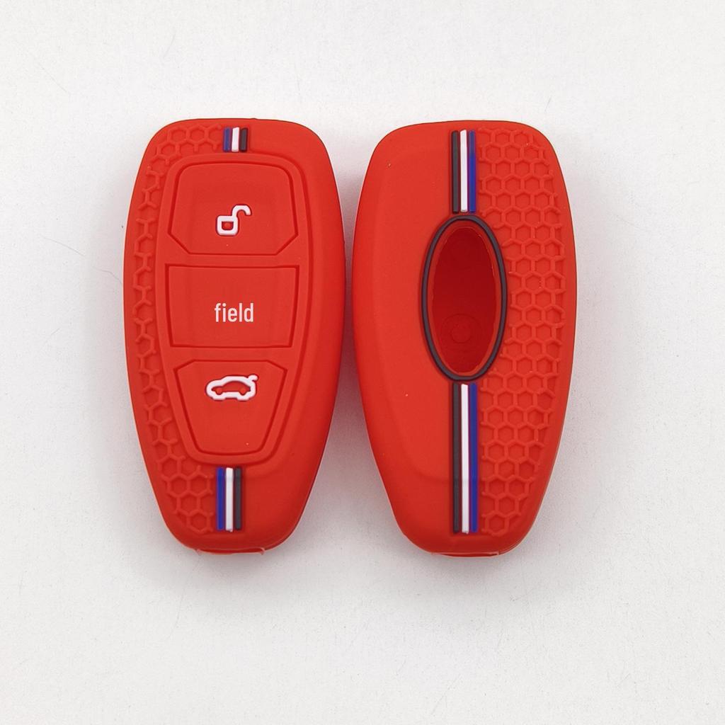 3-Button Silicone Protective Cover for Water Droplet Smart Key - Fits Ford Mondeo, Focus, and Small Cars