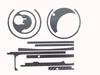 CUSTOM YOROI Custom Decal for 17 Calcutta Conquest BFS Baitcasting Reel SEAT.JP (Silver, Right-Handed)