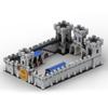 MOC Castelo Medieval Burg Conjunto de Blocos de Construção Furgão Prisional Fogueira Muralha Antiga Forno de Pão Estábulo Igreja Brinquedos de Blocos DIY Presente para Meninos