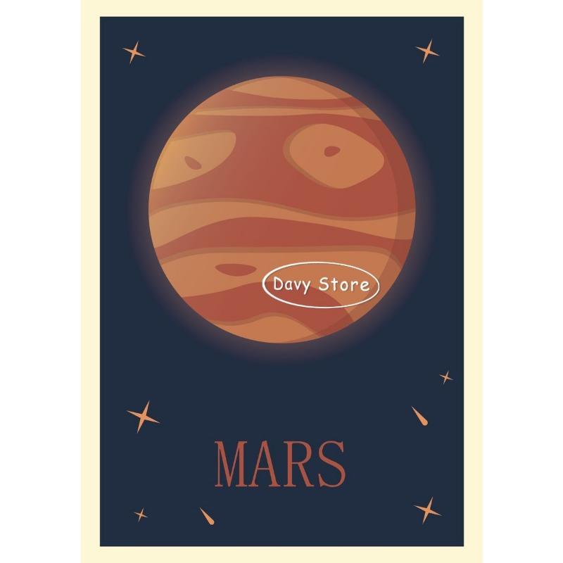 

Ретро Планеты Солнечной Системы Венера Марс Уран Постер Принт Холст Живопись Астрономия Настенное Искусство Картина для Гостиной Домашний Декор 21cm×30cm NoFrame