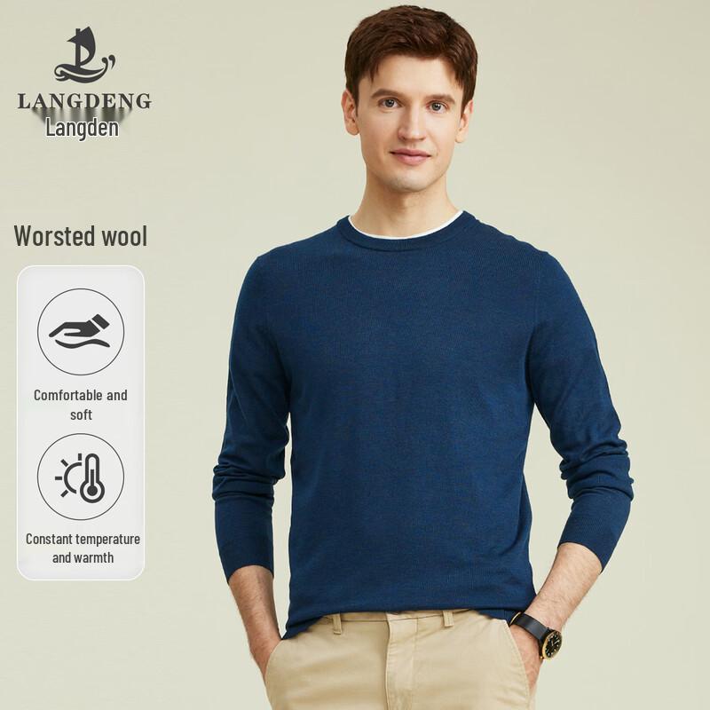 Langdeng Men's Business Casual Knit Pullover