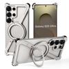 Oatsbasf Metal Frameless for Samsung Galaxy S25/S24 Ultra Phone Case with Stand Magsafe 360° Rotatable Bumper Protective Cover