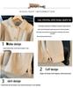 High-End Women's Twill Cotton Jacket with Fruit Enzyme Wash - 2026 Autumn Collection
