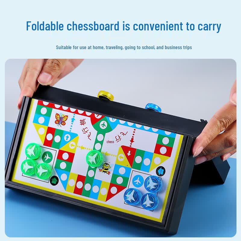 Multi-Game Magnetic Chess & Board Game Set