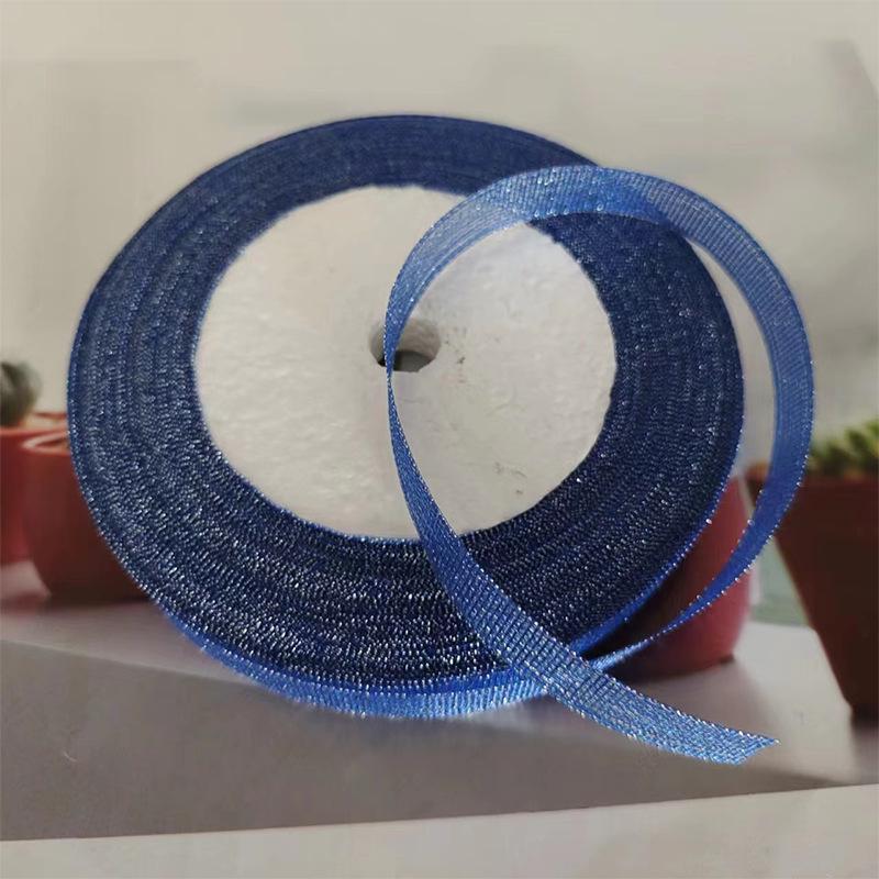 22m Złota i Srebrna Wstążka do Pakowania Prezentów i Dekoracji Tortów, 1cm Szeroka