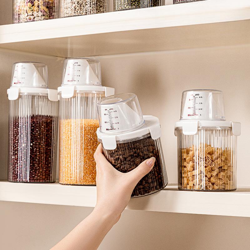 Borcan sigilat, Calitate alimentară, De uz casnic, Rezistent la insecte și umiditate, Container pentru orez de bucătărie, Borcan pentru depozitare făină și amidon