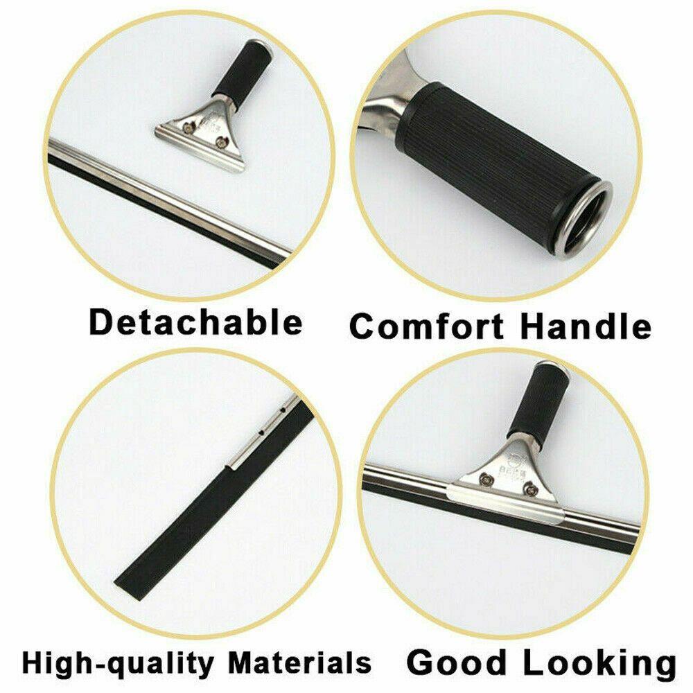 Professional Household Applicator Window Squeegee Rubber Wiper Glass Cleaner Cleaning Brush