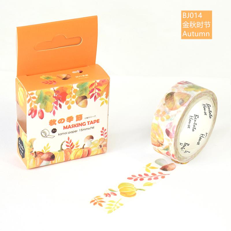 21 Design Original Paper Washi Tape Flower 15mm Adhesive Masking Tapes DIY Decoration Stickers