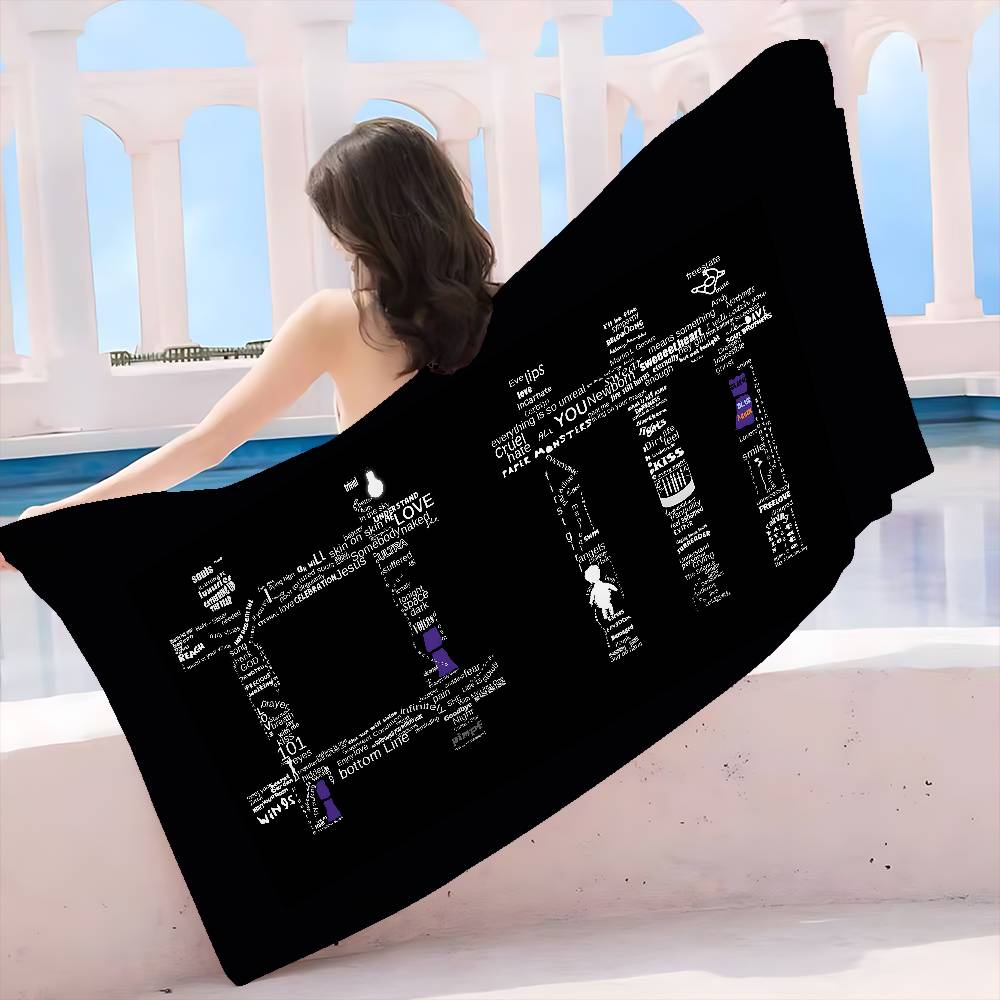 Asciugamano da Spiaggia Rock Elettronico D-Depeche Mode Asciugamani da Bagno Colorati per Ragazza Microfibra Asciugatura Rapida Senza Sabbia Spiaggia Yoga Piscina