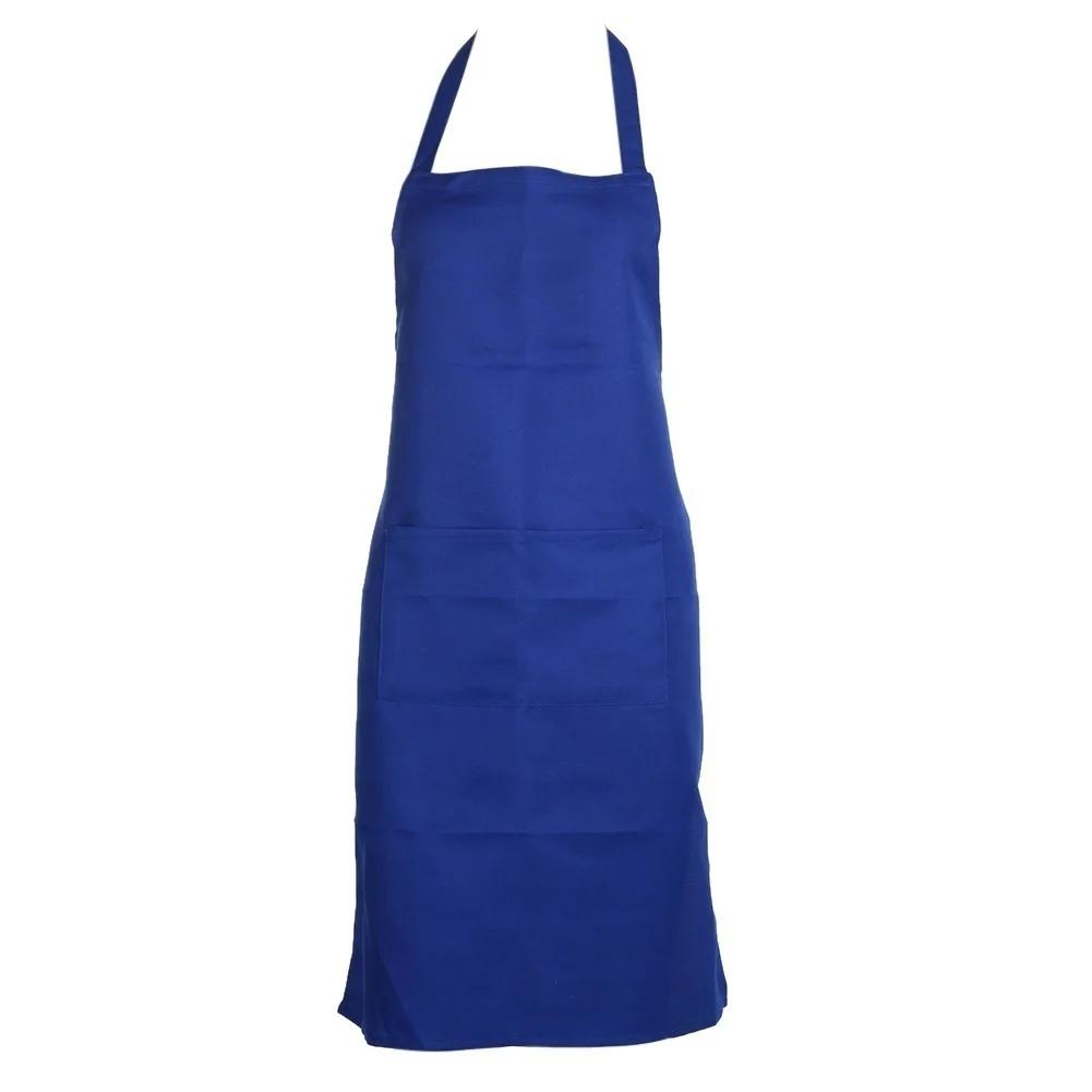 1 Stück Schürze mit Taschen Verdicken Baumwolle Polyester Mischung Kochen Küche Restaurant Schürze Küche Küchenschürze Wasserdichte Schürze