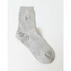 HISS5F202G2_Women's Gray Puppy Embroidery Cotton Mid-calf Socks 3-Piece Set