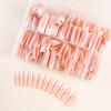 European American Medium Almond French Pointed Wearable False Nails - 360 Pieces