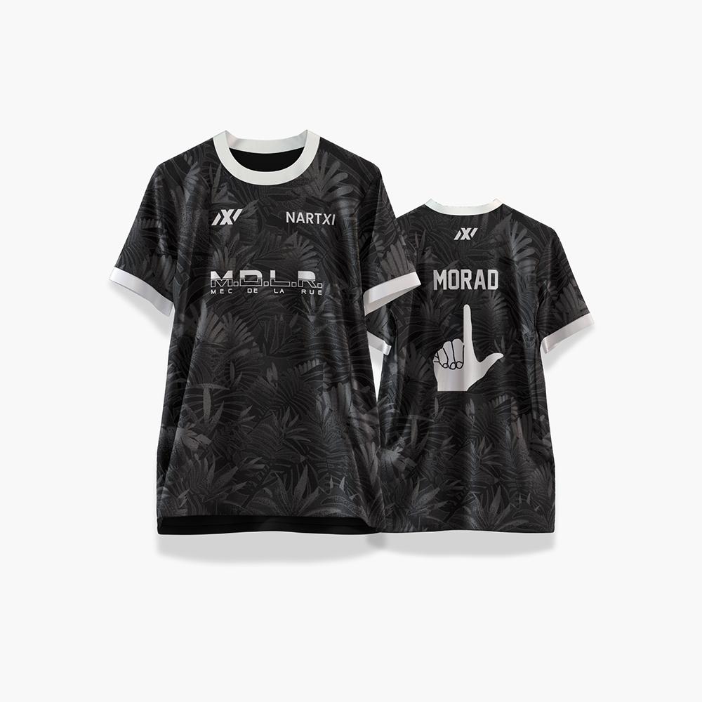 Neues Morad Hip-Hop Stil Trikot MDLR Streetwear Outdoor Sport Fußball Trainingsuniform Herren Damen Rundhals Kurzarm T-Shirt