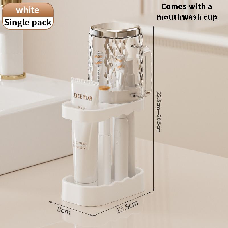 Toilet multifunctional washbasin, toothbrush, dental cup storage rack, countertop toothbrush holder, student couple dormitory
