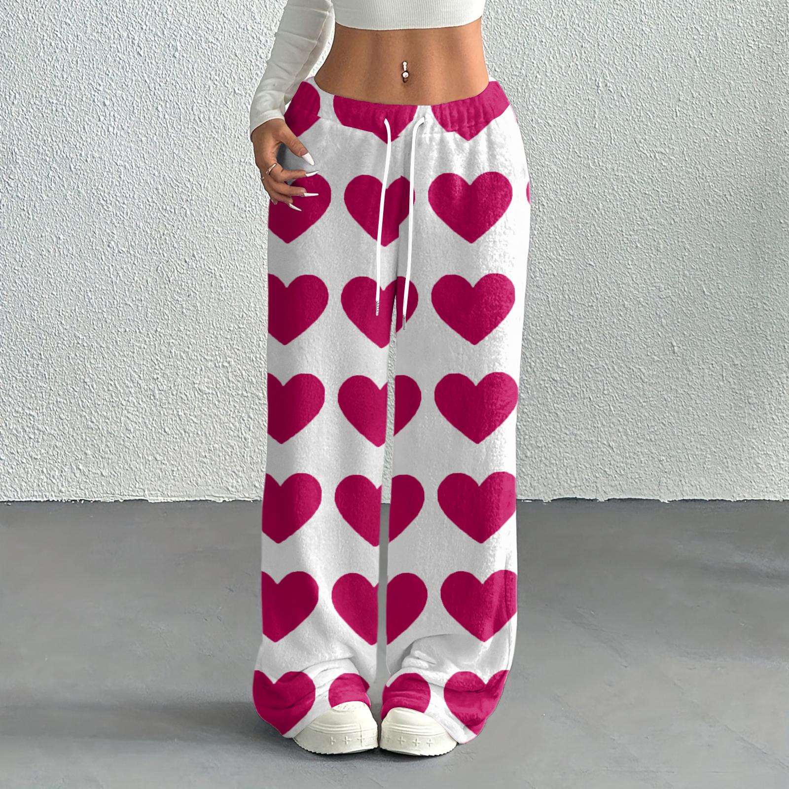 

Женские повседневные модные брюки с принтом, эластичной талией, свободные, с прямыми штанинами, с веревкой S