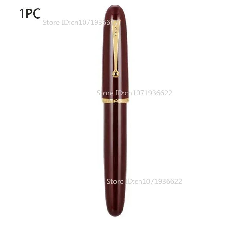 Элегантная прозрачная перьевая ручка JinHao 9019 из акрила, большая, перо №8 EF/F/M, 40 мм, роскошная канцелярия, офисные принадлежности, письменные ручки (Burgundy,EF(0.4mm)) бордовый