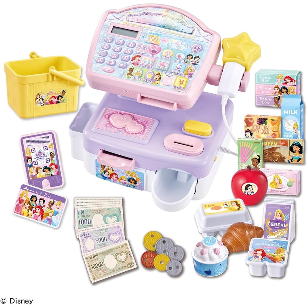 Disney Princess Glittery Cash Register Toy Interactive Playset Award Winning 2024 Japan Toy