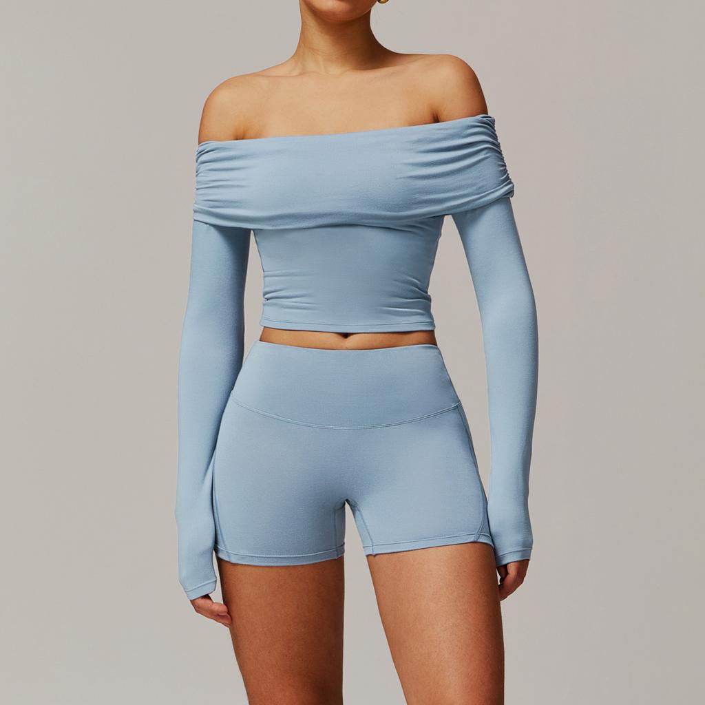 JYL Brushed Yoga Set Casual Comfortable Running Outfit