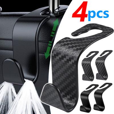Hooks for Bags Car Clips Front Seat Headrest Organizer Holder Auto Fastener Hangers Car Storage Interior Accessories