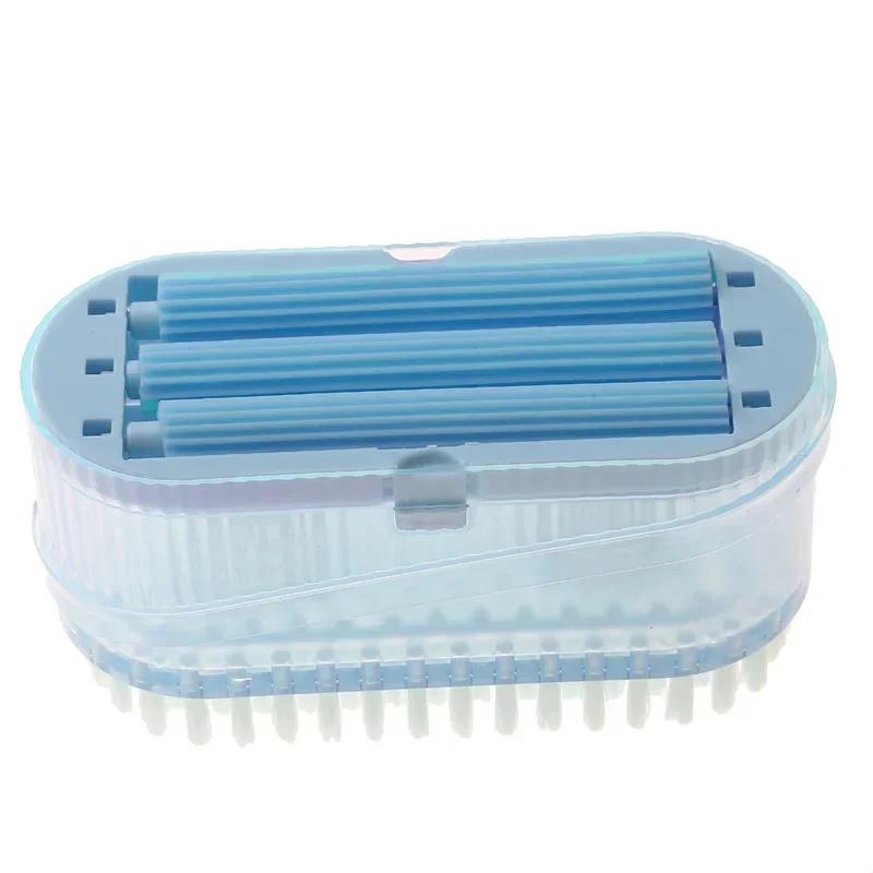 Multifunctional Soap Box Shoe Bathroom Laundry Cleaner Roller Brush Non Slip Drain Foam Bubbler Portable Durable Design Plastics