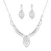 Meier Elegant bridal necklace set - wedding dress accessories, three-piece set (necklace, earrings, bracelet)