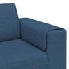 Living Room Sofa Blue 250 x 77 x 76 cm Polyester