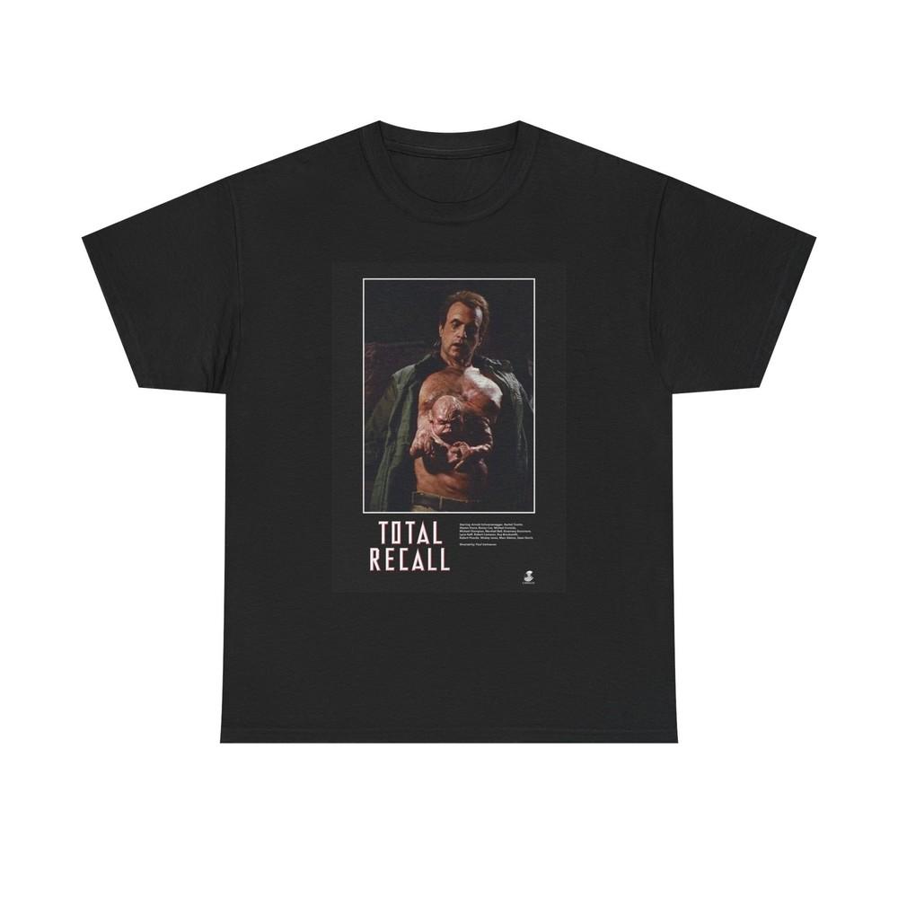 Total Recall Graphic T Shirt Vintage Movie Retro 90s Unisex Heavy Cotton Tee Unisex T-Shirt M