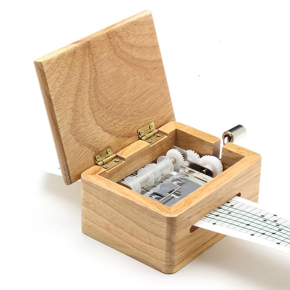 Hole Puncher DIY Music Box 15 Tone Small Musical Box Creative Wooden Music Box For Music Lovers