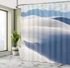 Desert Sand Dunes Shower Curtain Mountain Landscape Nature Art Blue Sky Bath Decor Waterproof Fabric Minimalist Design Home