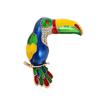 Retro-Farbe Papagei High-End Leichter Luxus High-End Damenschmuck Brosche