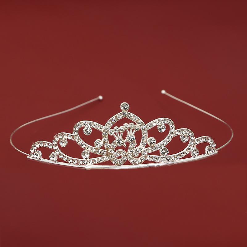 Bridal jewelry children's hairband headband alloy birthday party crown flowers dress up hair accessories princess crown