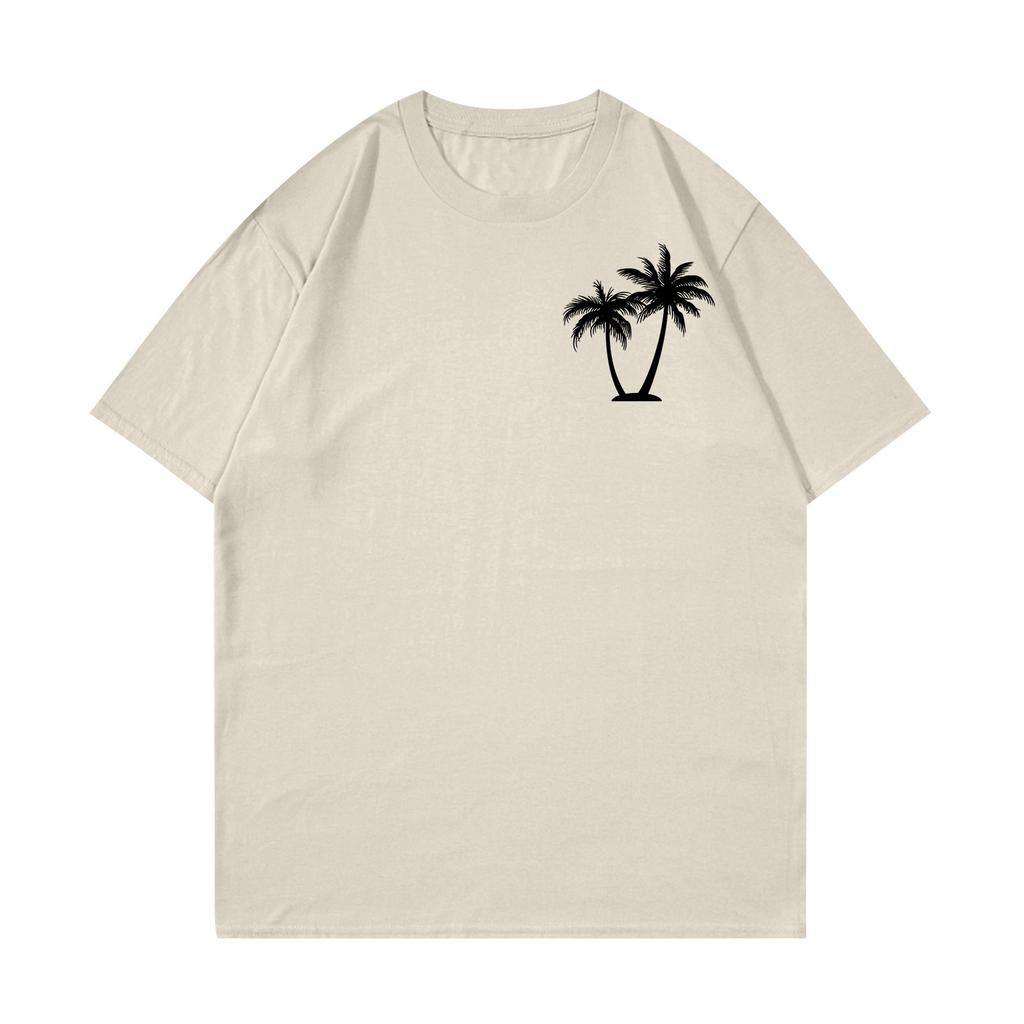 Unisex T-shirt Casual Loose Top Comfortable Round Neck T-shirt