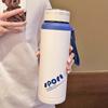 600ml Stainless Steel Thermos Bottle Household Blue Tumbler With Lid Kitchen Water Bottles Beverage Coffee Thermal Mug